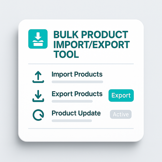 Bulk Product Import/Export Tools