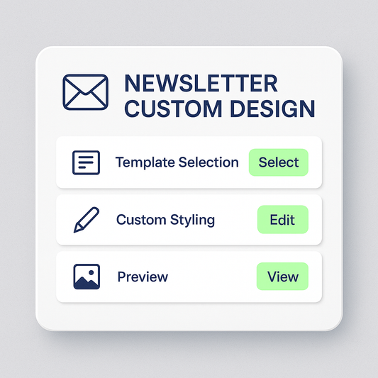 Newsletter Custom Design
