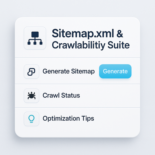 Sitemap.xml & Crawlability Suite