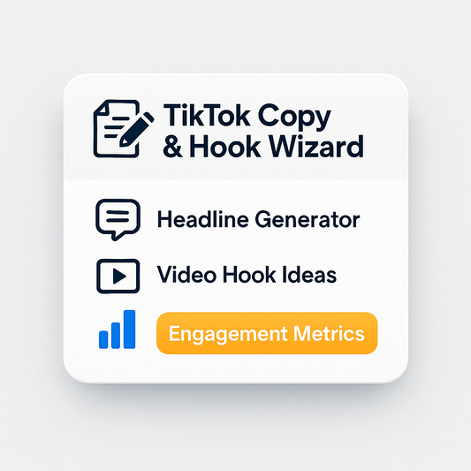 TikTok Copy & Hook Wizard